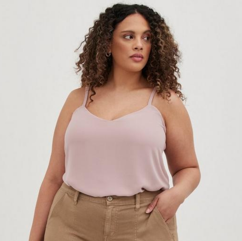 Torrid Sophie Chiffon Swing Cami Suede 4X